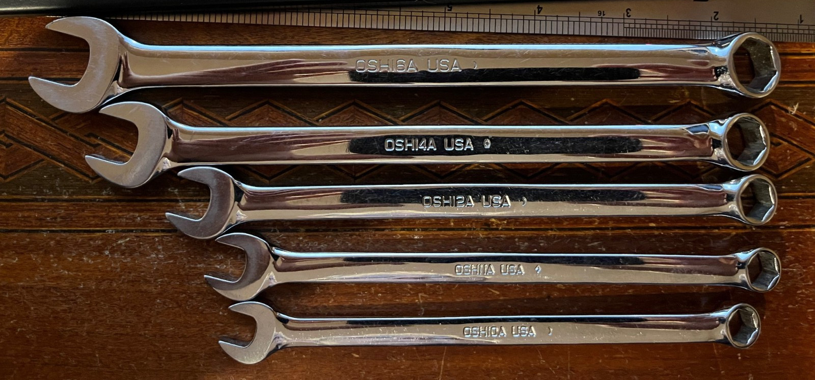 Vintage Snap-on OSH709A 6 Point Combination Wrench Set 9-Piece 5/16″-3/4″