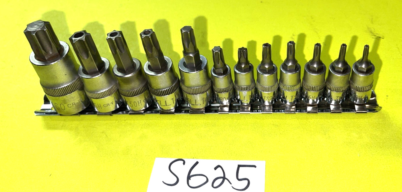 CORNWELL TOOLS 12 PIECE MULTI DRIVE TORX BIT SOCKET DRIVER SET TAMPER RESISTANT