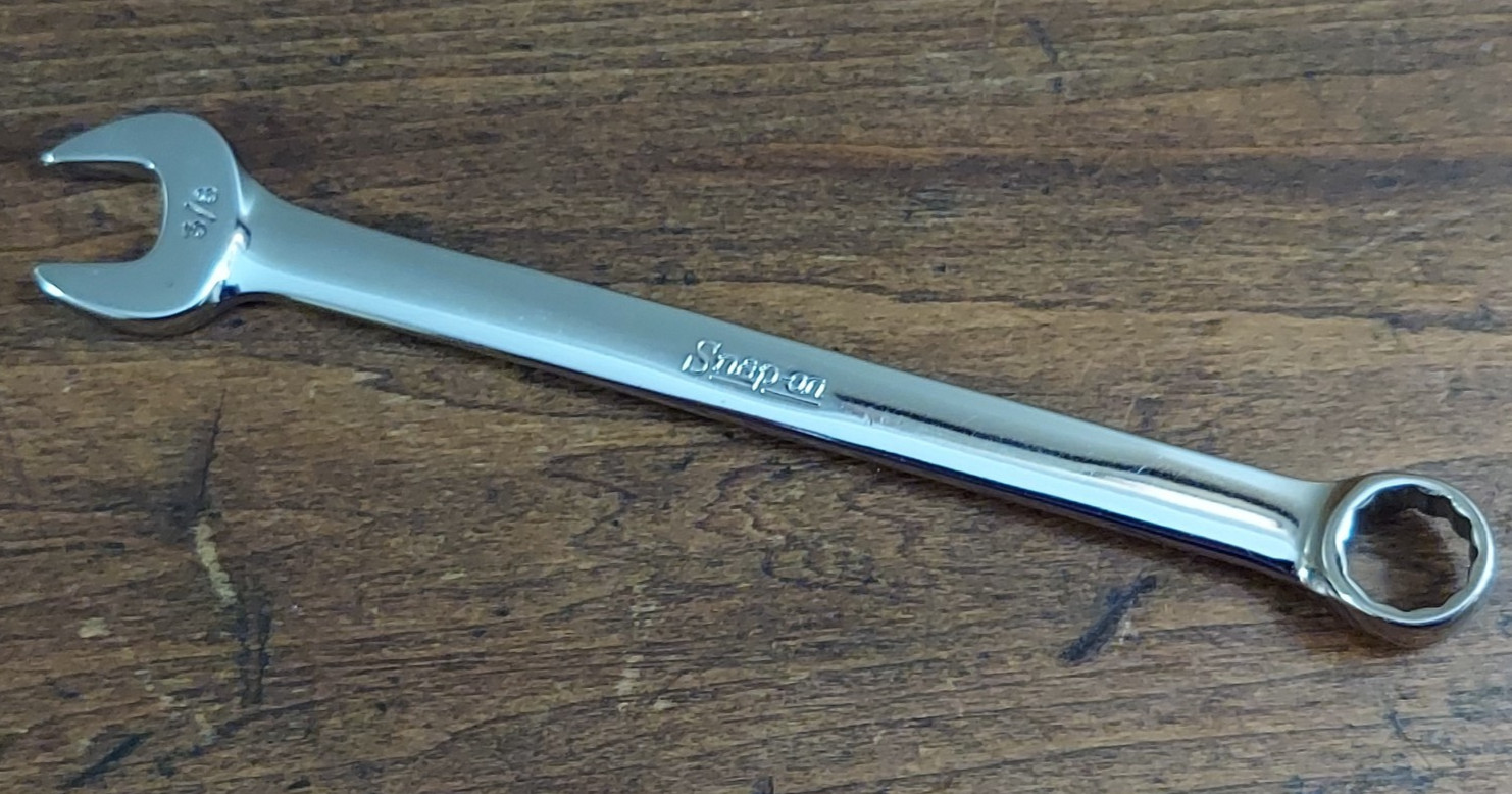 Vintage Snap On Tools OEX120 3/8″ Combination Wrench INCREDIBLE Condition