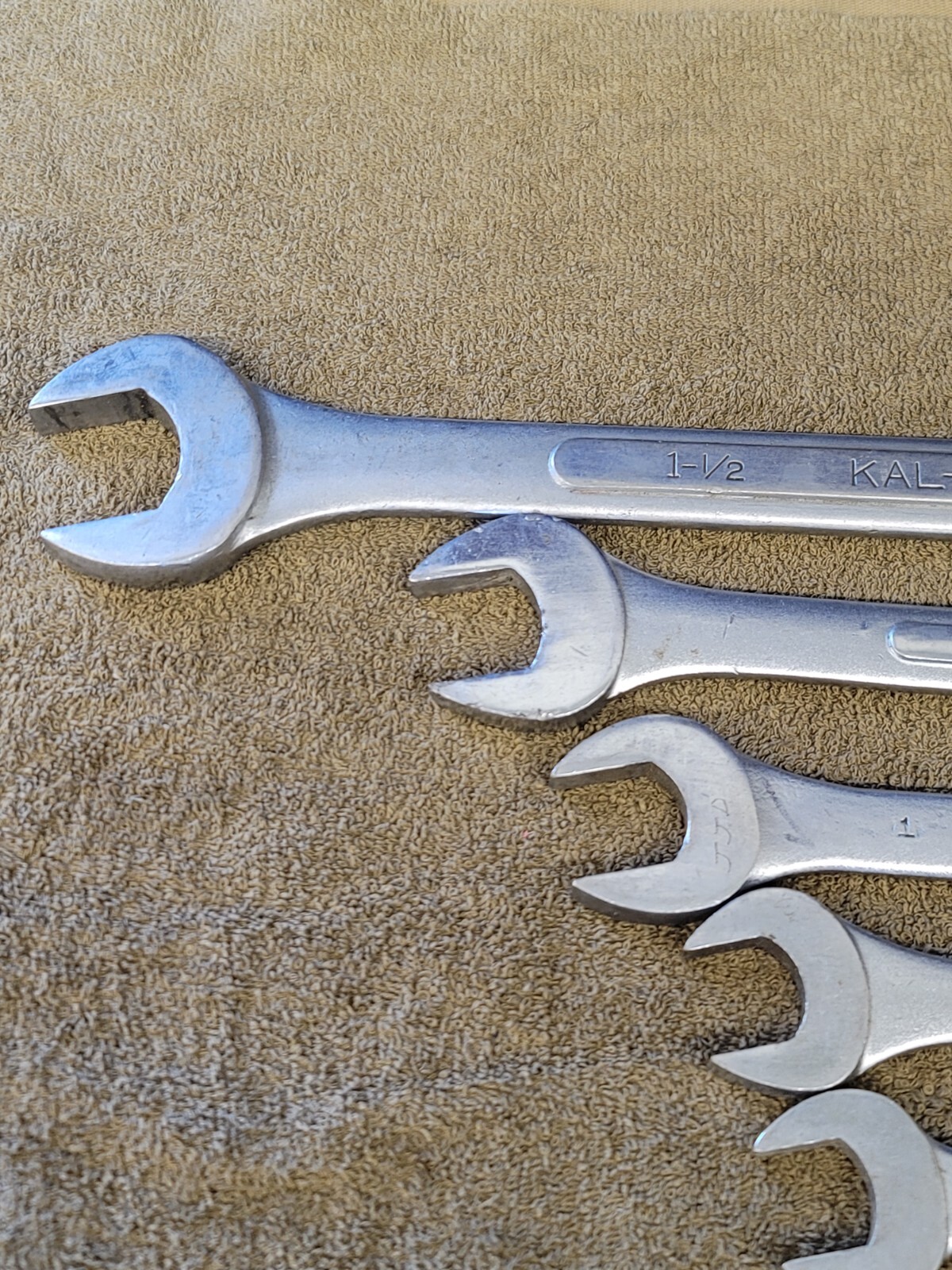 16 KAL Sae Combination Wrench Set 1-1/2 1-1/8 1″ 15/16 7/8 3/4 11/16 5/8 1/2 USA