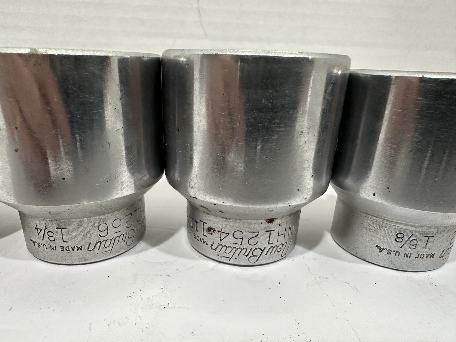 Vintage New Britain 3/4” Socket Set 1”-2” Sockets Breaker Bar.