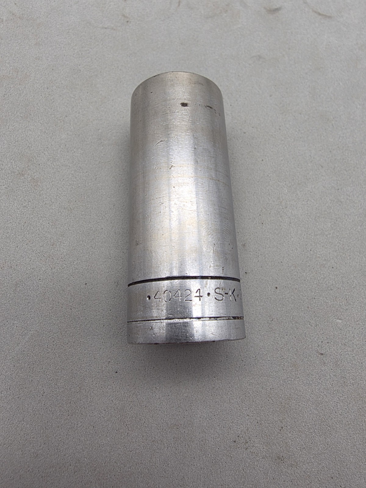 Vintage S-K Tools 3/4″ 6 Point 3/8″ Drive Deep Chrome Socket 40424 USA