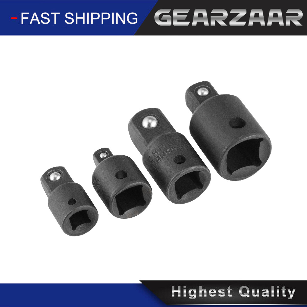 4-pack 3/8″ to 1/4″ 1/2 inch Drive Ratchet SOCKET ADAPTER REDUCER Air Impact KY