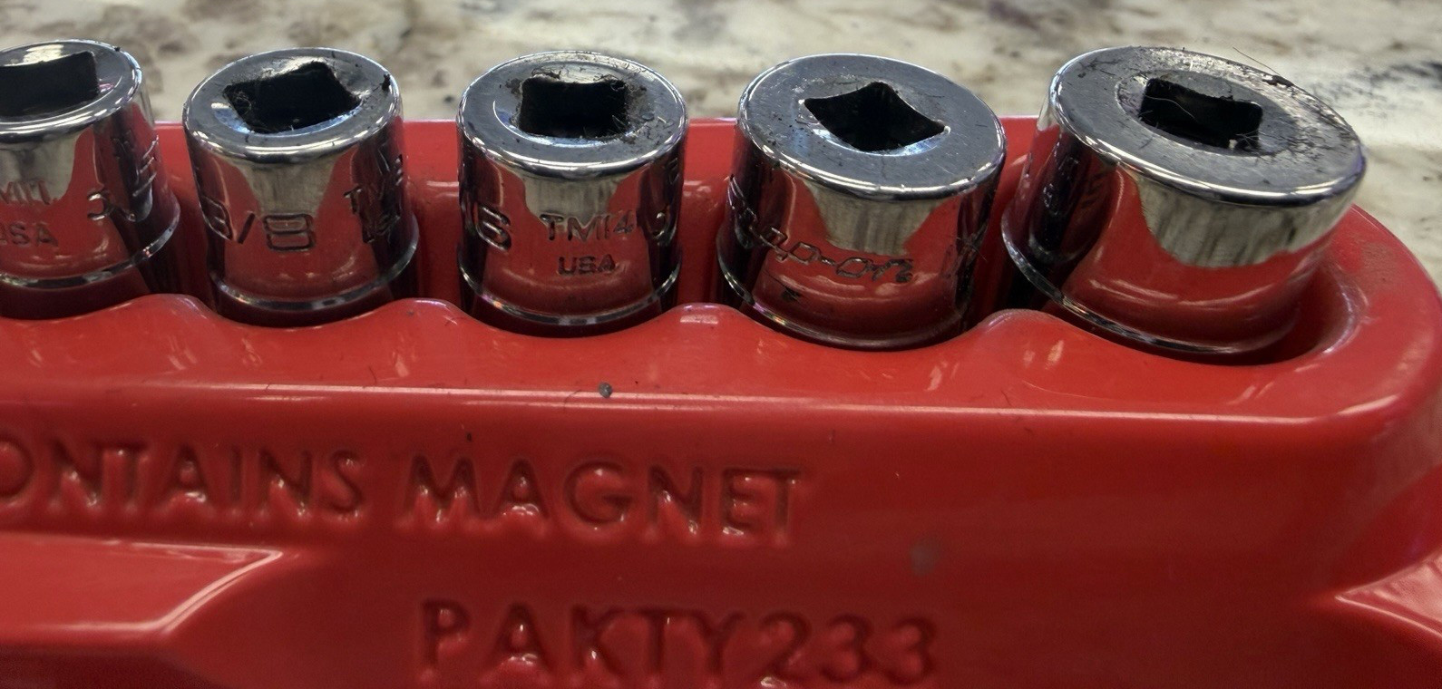Snap-On 1/4″ Drive Socket Set TM Series 6 SAE 3/16″ to 9/16″
