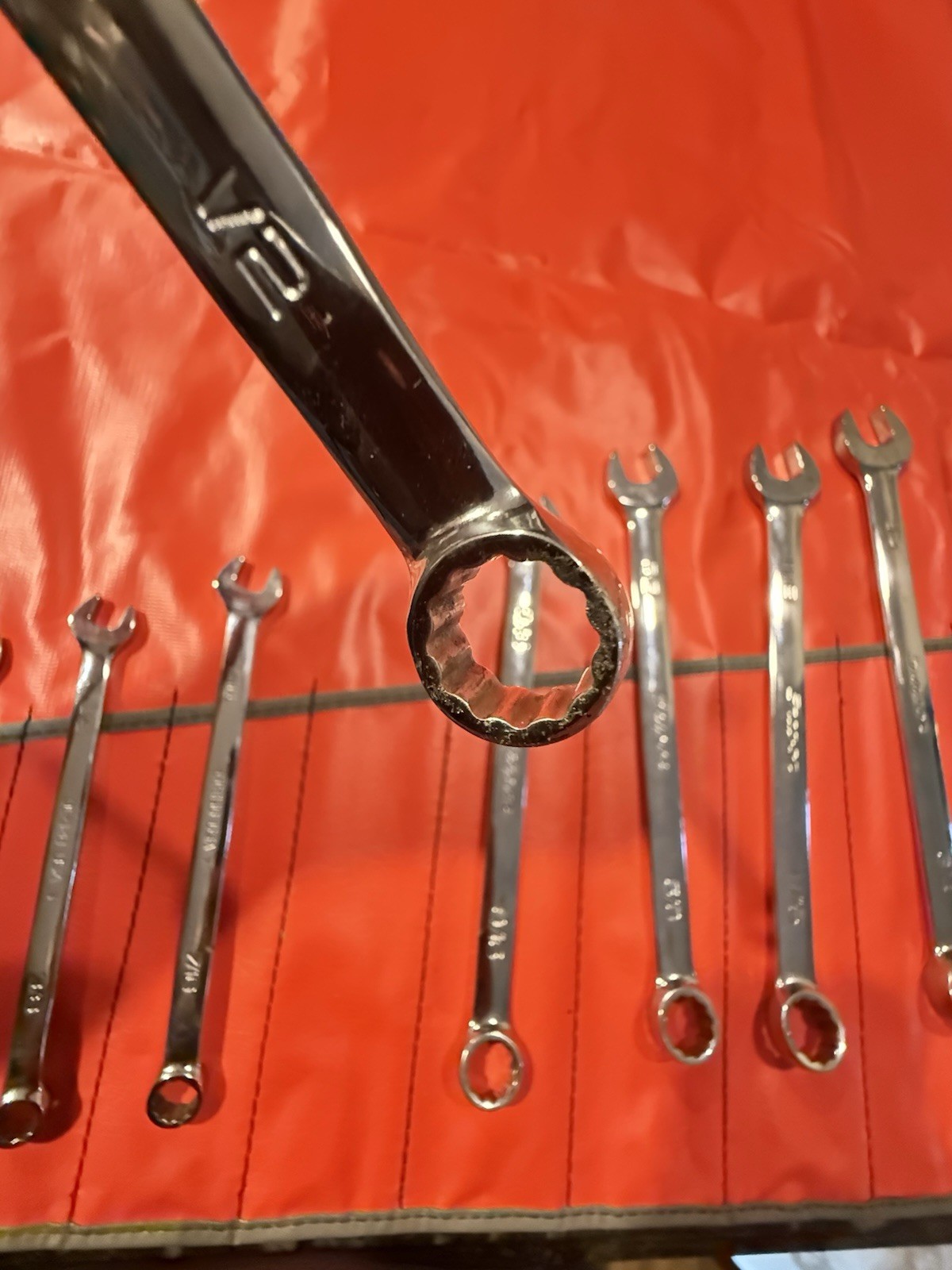 ULGY NOS Snap On 14 Pc OEX SAE Combo Wrench 12 Pt. Set C-141B Date Code 1997 USA