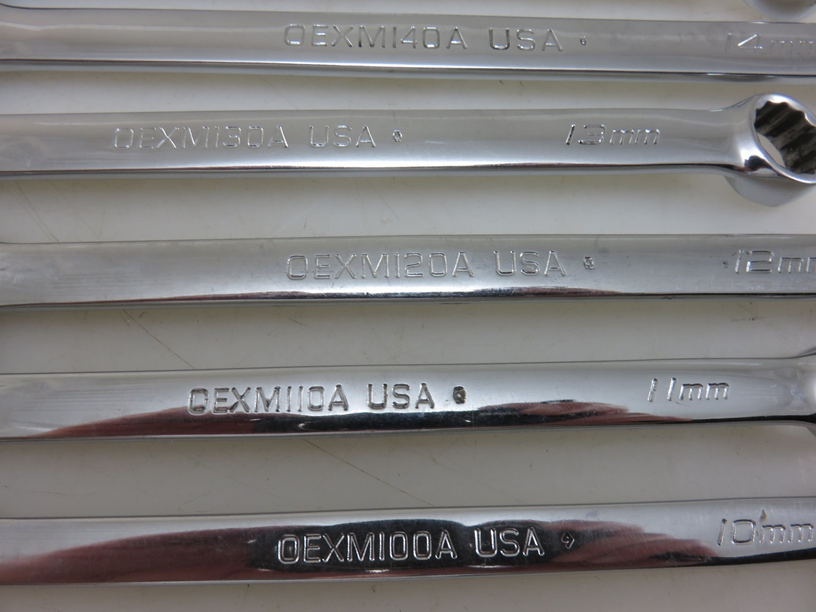 Snap-On METRIC OEXM Series Combination Wrench 14pc Set 10mm-22mm + 26mm