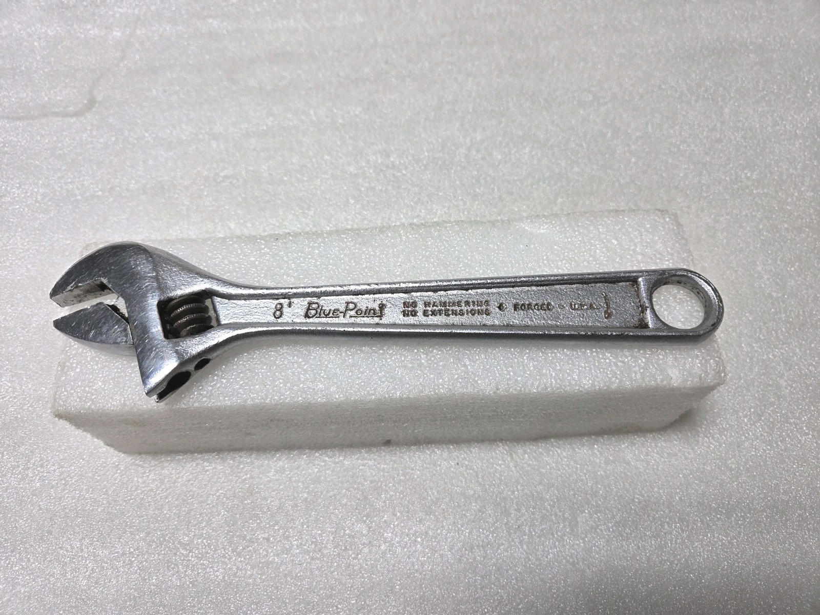 Blue-Point 8″ Adjustable Wrench, Crescent Wrench 8″, Forged USA