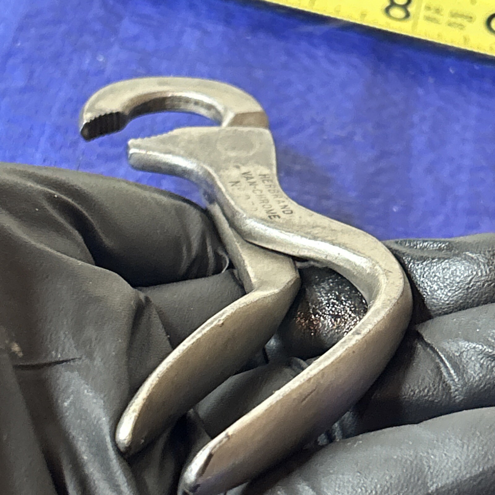 Antique Herbrand Van chrome No 272 Steeldraulic Brake Pliers 1930s? Free Ship!