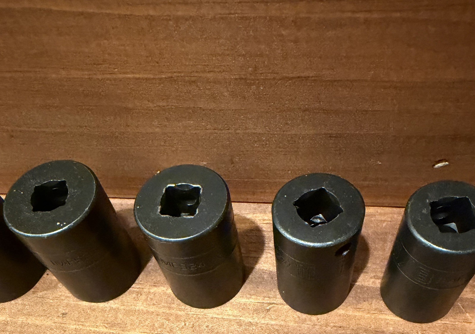 Snap on 3/8” Drive 10Pc 6pt SAE Semi Deep Impact Socket Set 5/16-7/8”, 210IMFSYA