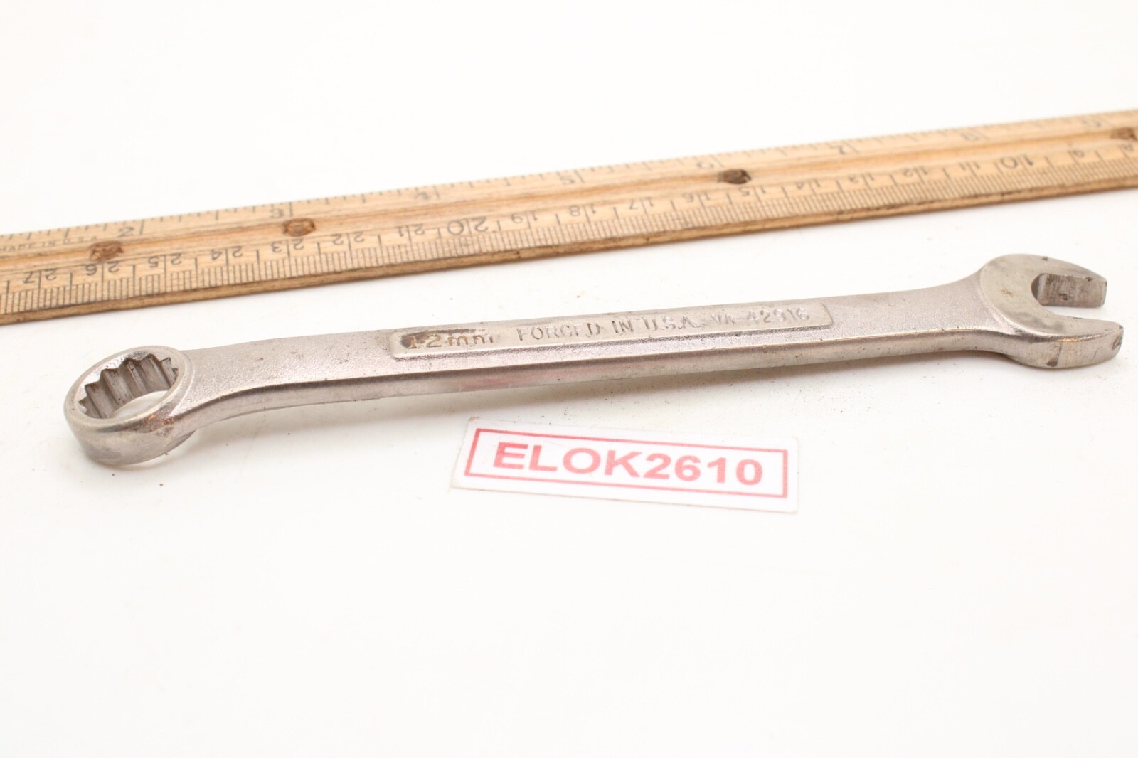 Craftsman -V^-42916 12mm 12 Point Metric Combination Wrench USA
