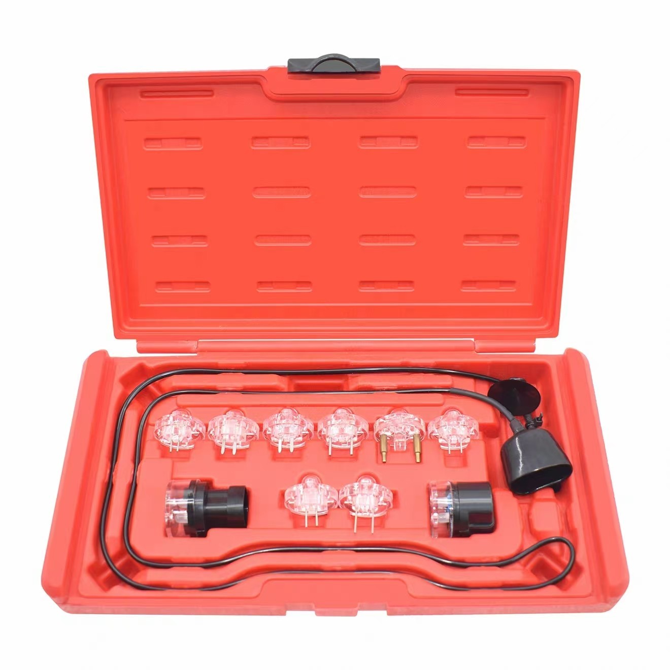 11-Piece Car Fuel Injector Test Kit with Wiring Repair and Diagnostic Light Tool