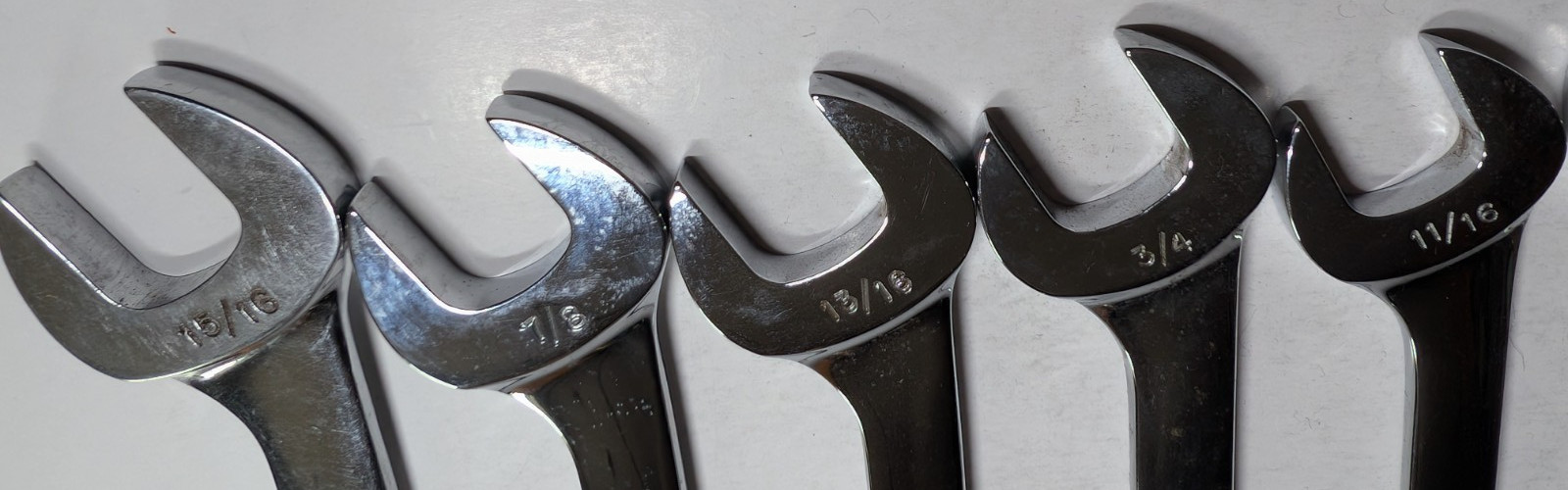 SNAP ON TOOLS 10PC 6-POINT SAE 4 WAY ANGLE OPEN-END WRENCH SET 3/8 – 15/16 USA