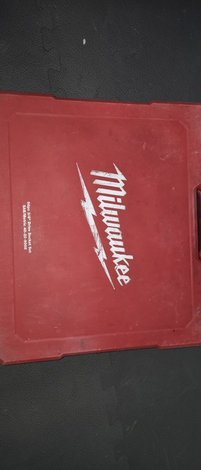 MILWAUKEE 48-22-9008 3/8 in. Drive SAE/Metric Set USED BROKEN RATCHET