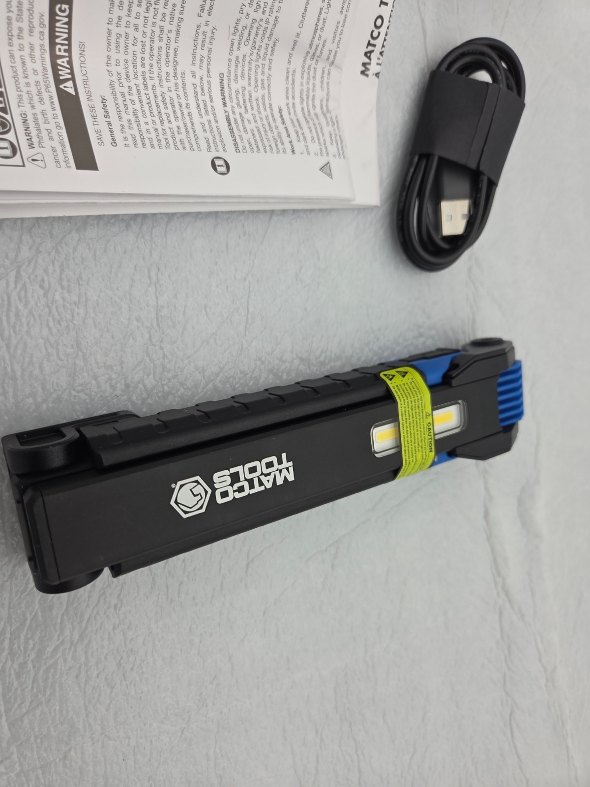 Matco Tools Cordless Folding Work Light MWLAB – Blue