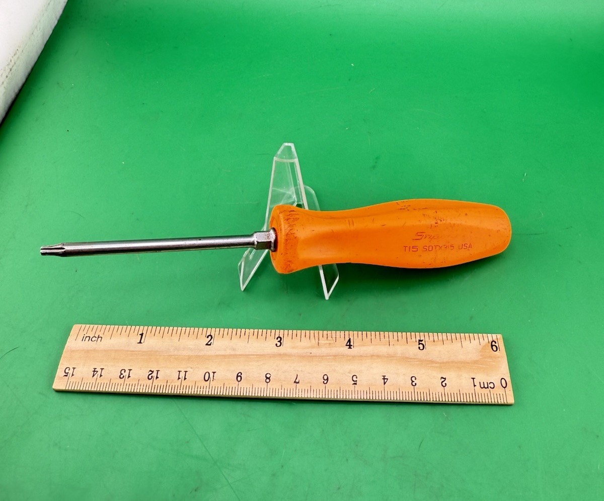 Snap On SDTX315 T15 Torx Driver Orange Screwdriver Handle Made In USA! SDTX315