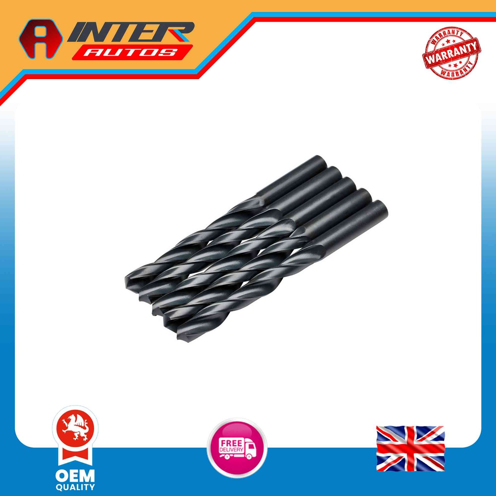 Draper Expert HSS Drill Bit, 12.5 x 220mm (Pack of 5) 38822
