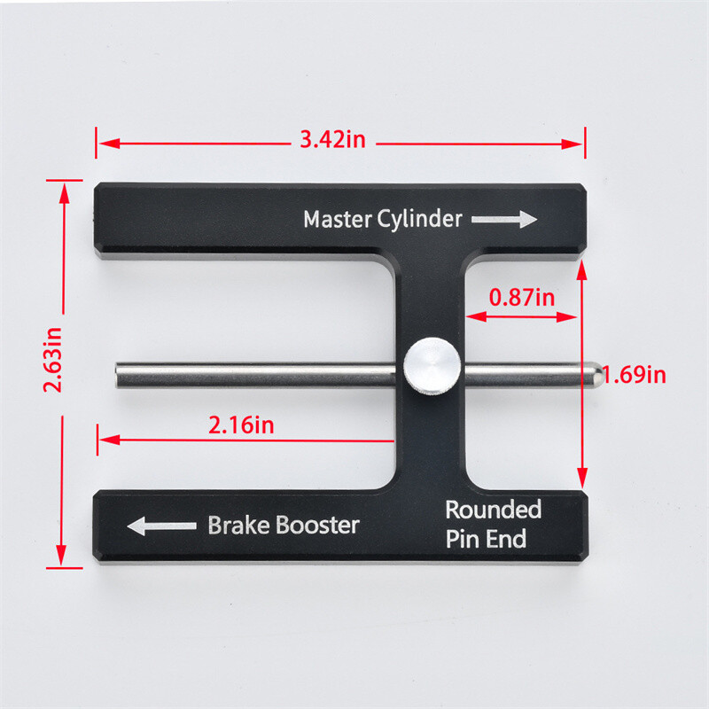 Brake Booster Push Rod Adjustment Tool for Most Brake Boosters w/ Adjustable Pin