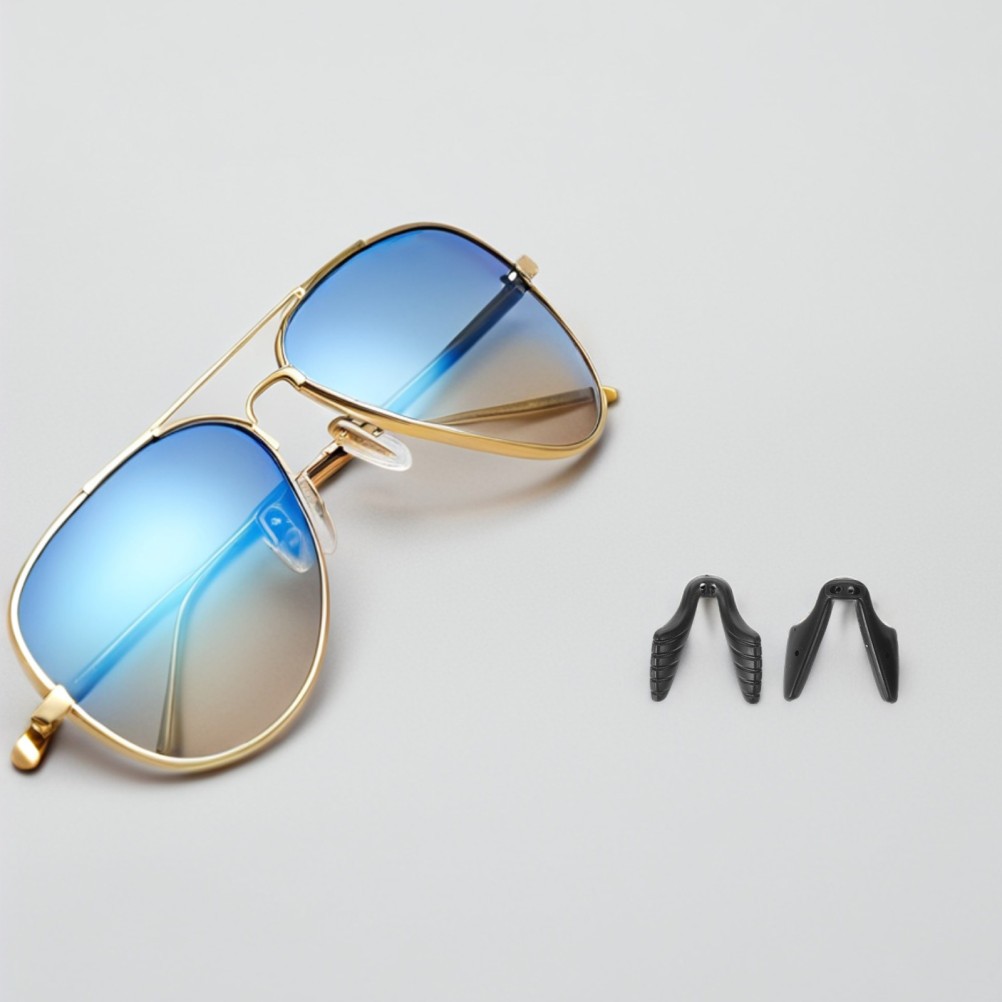 4 Pcs Eyewear Bridge Replacement Anti-slip Nose Pads for Glasses
