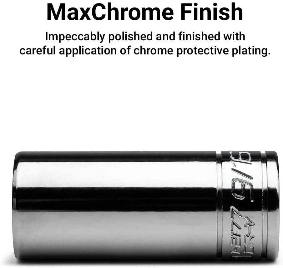 1/4 in. Drive 12-Point Shallow and Deep Socket Set, SAE, 3/16 to 9/16 in, SAE…