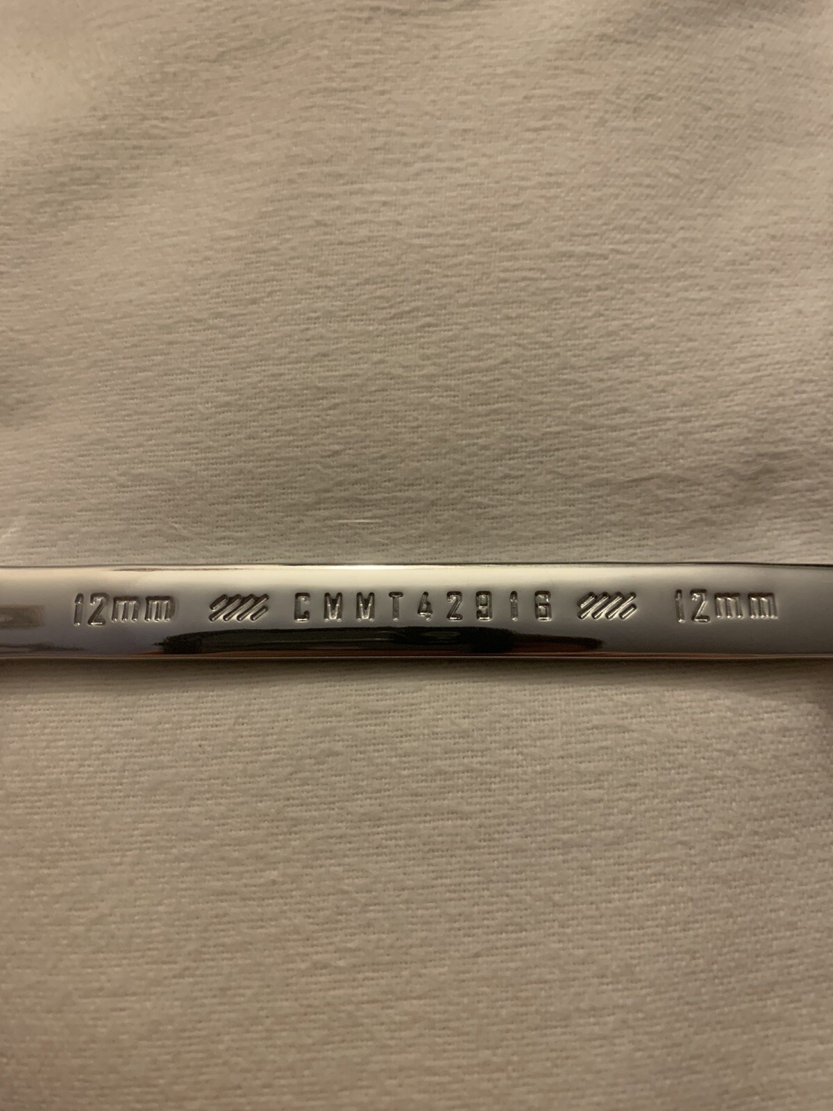 Craftsman CMMT42916 Combination Wrench 12 mm Point Metric MM Polished Chrome New