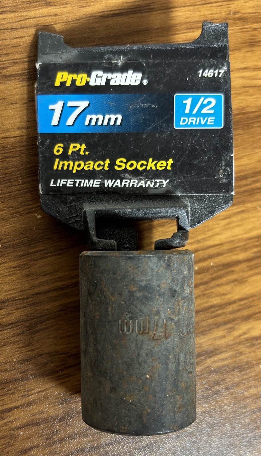 3 PRO-GRADE 1/2 Drive 6 Pt. Impact Sockets: 13mm Deep, 14mm Deep & 17mm