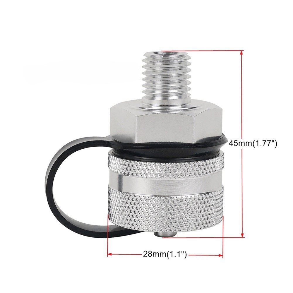 Hydraulic Quick Release Valve Aluminum for M12x1.25 M12x1.5 M12x1.75 Fittings