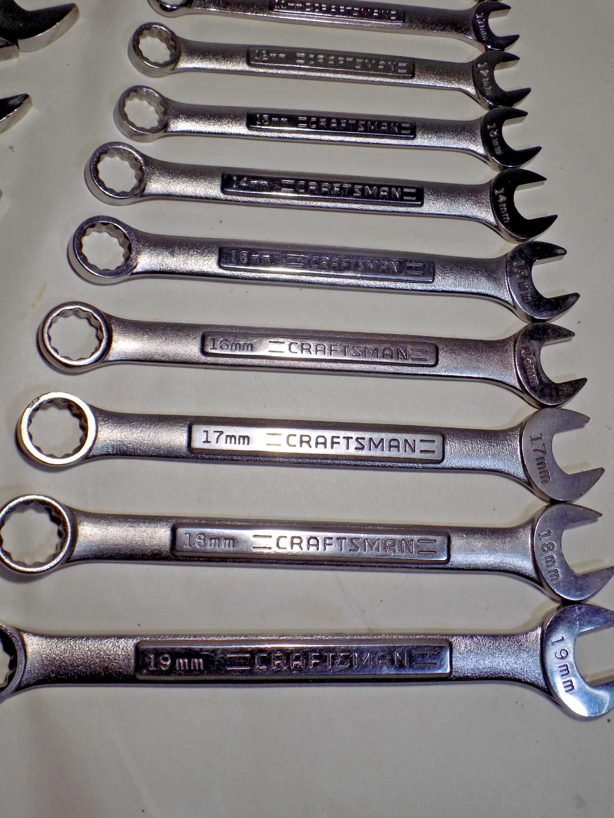 XLNT 27 Pc. USA Craftsman -VA- 7-19MM/1/4″-1″ Combo Wrench Set-CLEAN