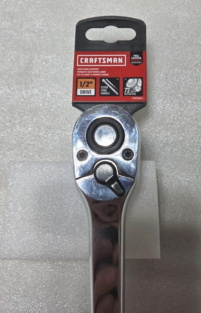 CRAFTSMAN CMMT99441 1/2″ Drive 72-Tooth Quick-Release Long 15-Inch Ratchet N£W