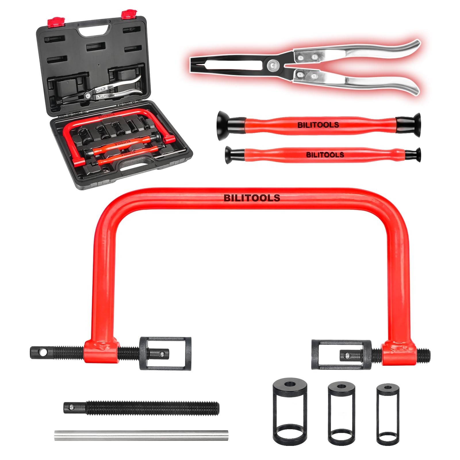 13pcs Valve Spring Compressor Tool Set, Valve Lapping & Grinding for ATV, Car, M