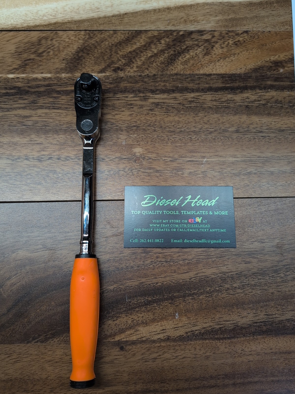*New* Snap On FHC72MP INDEXING 3/8″ Head NEW STYLE ORANGE Soft Handle Ratchet