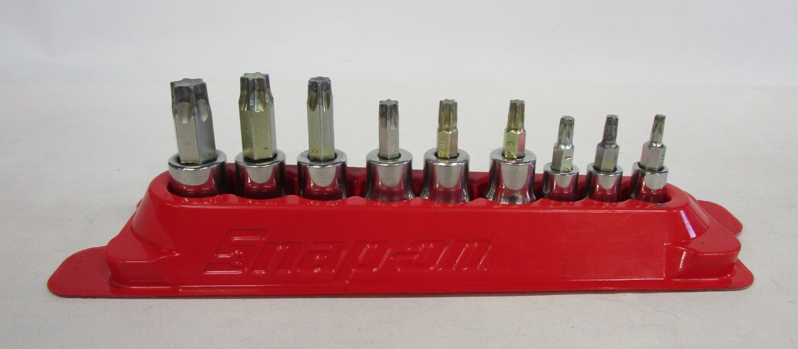 Snap On 9 pc Combination Drive TORX® Bit Heavy-Duty Removal Socket Set 209EFTXBY