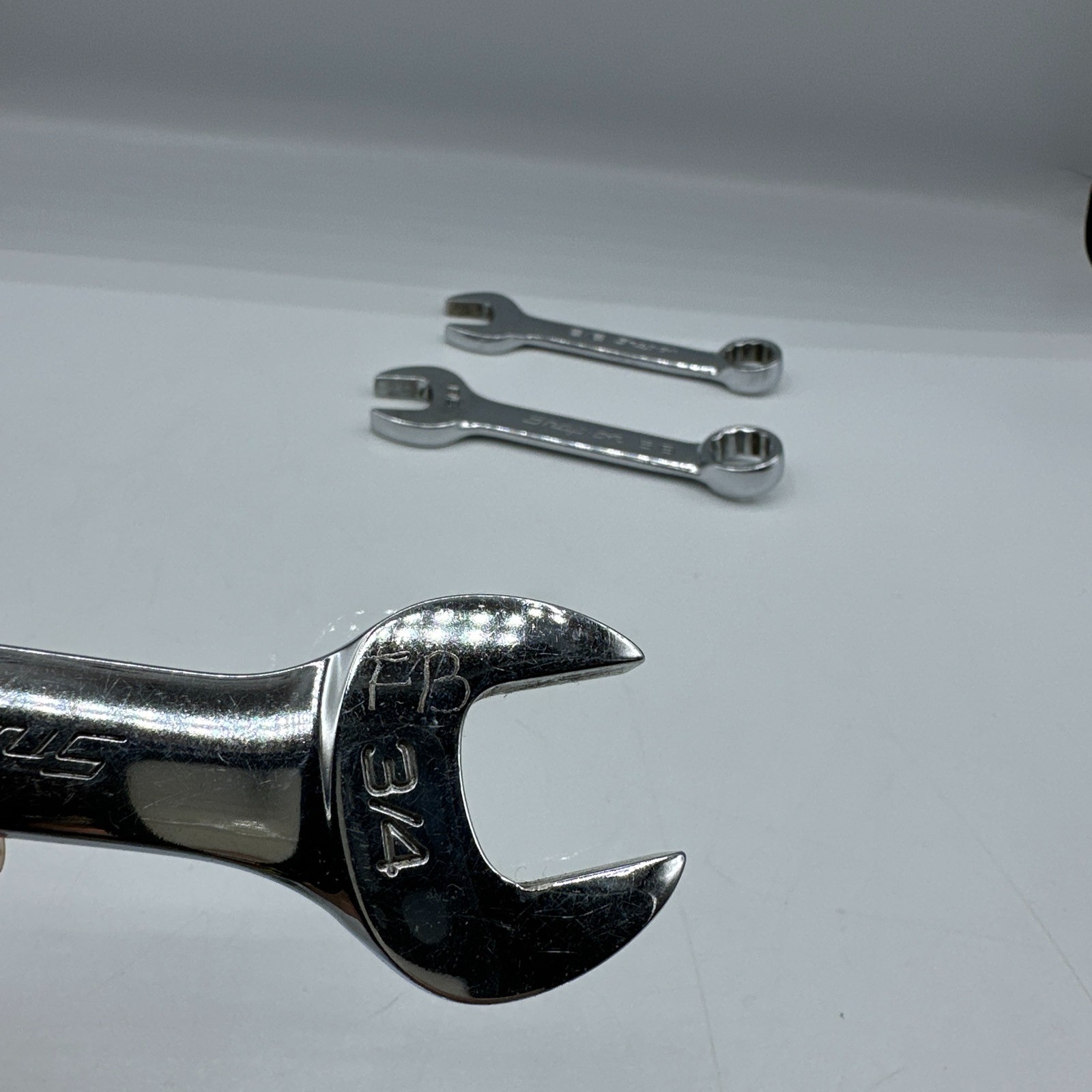 SNAP ON 10 Piece Combination Wrench Set Long Short READ DESC OEXM180 OEXL18 MORE