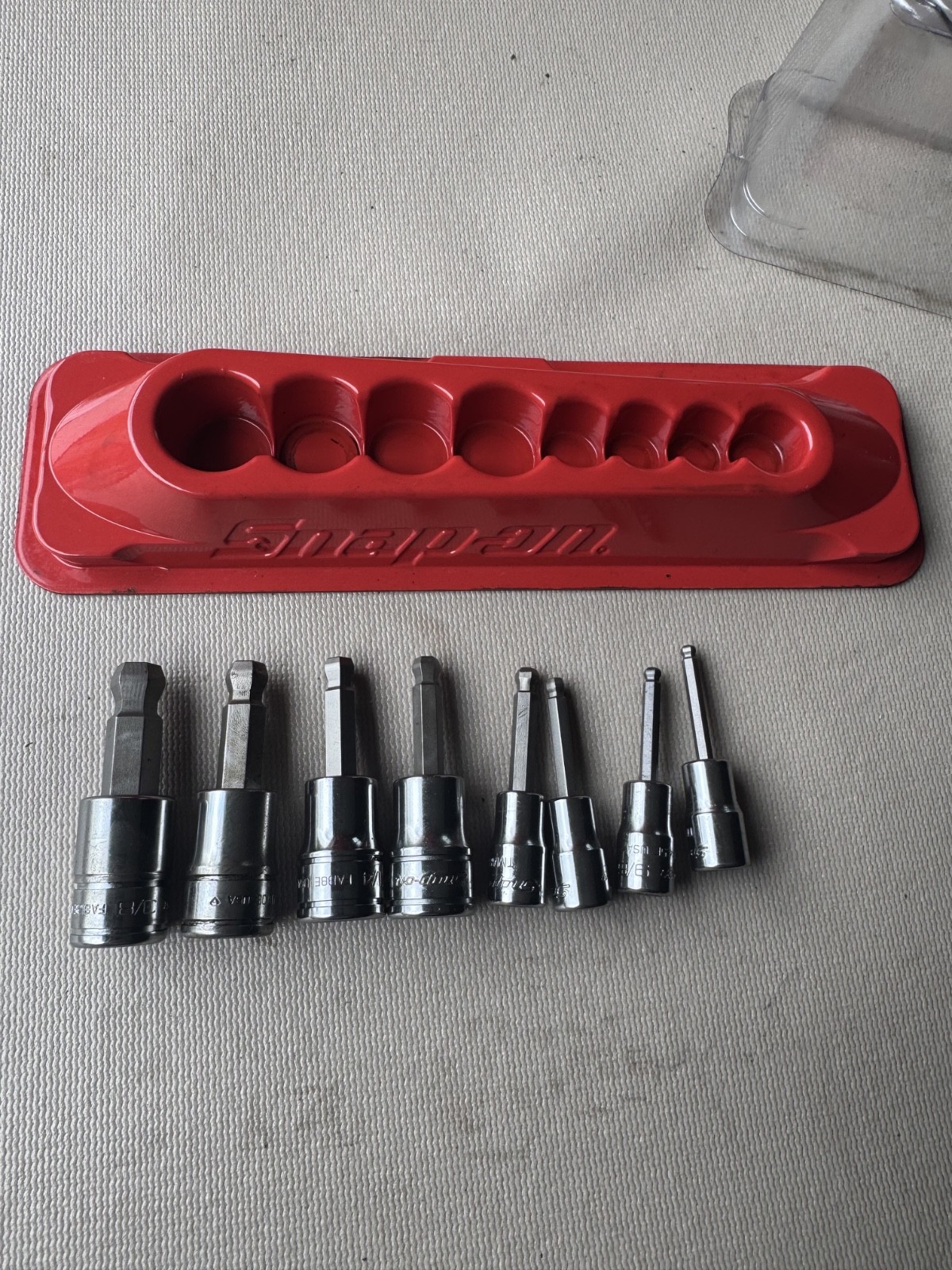 Snap-On 208eftaby 8 pc 1/4″ & 3/8″ drive sae ball hex socket driver set