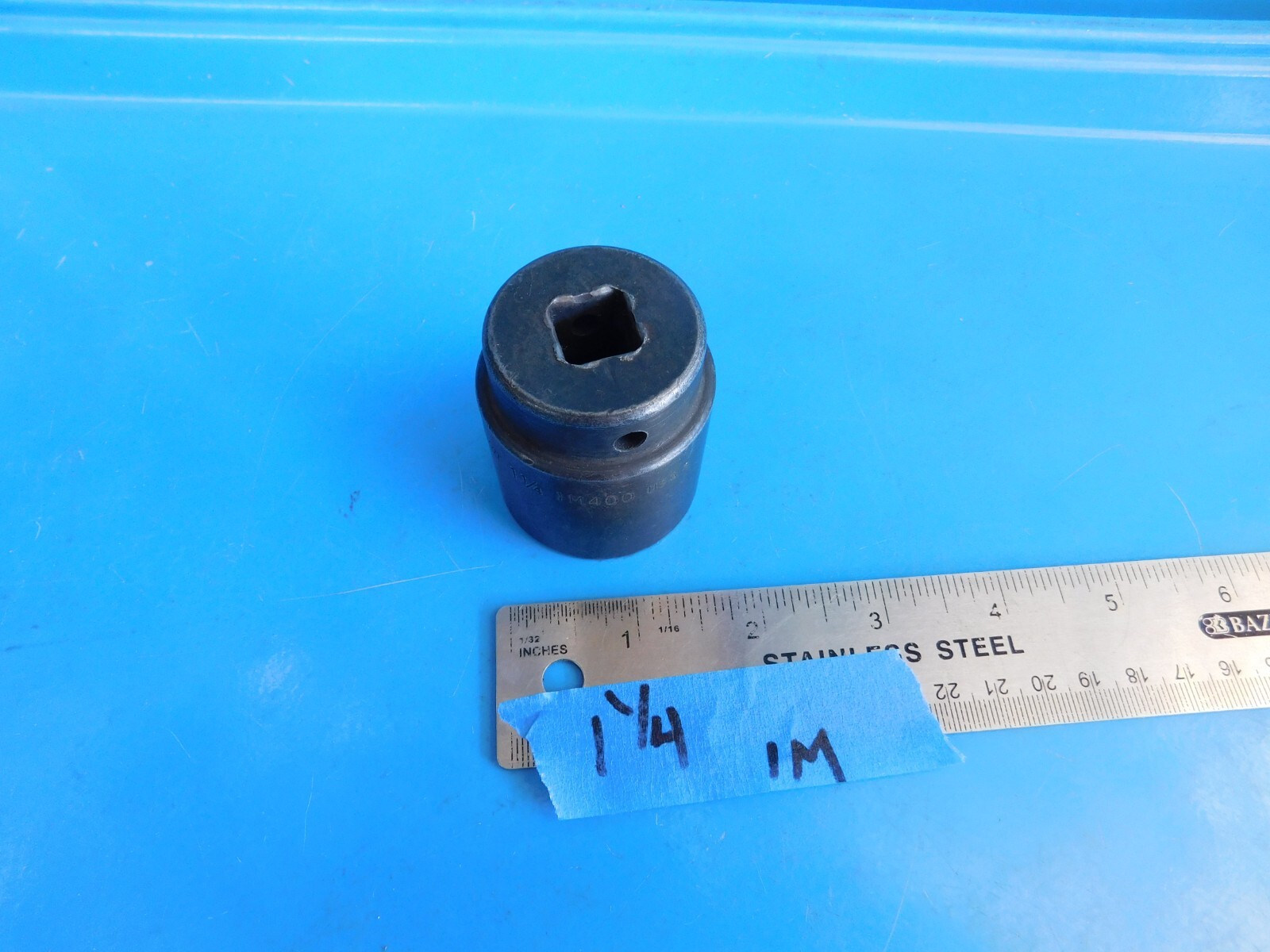USED, SNAP ON » 1-1/4 IN. » SHORT IMPACT SOCKET » 1/2 IN. DR.»PART #IM400
