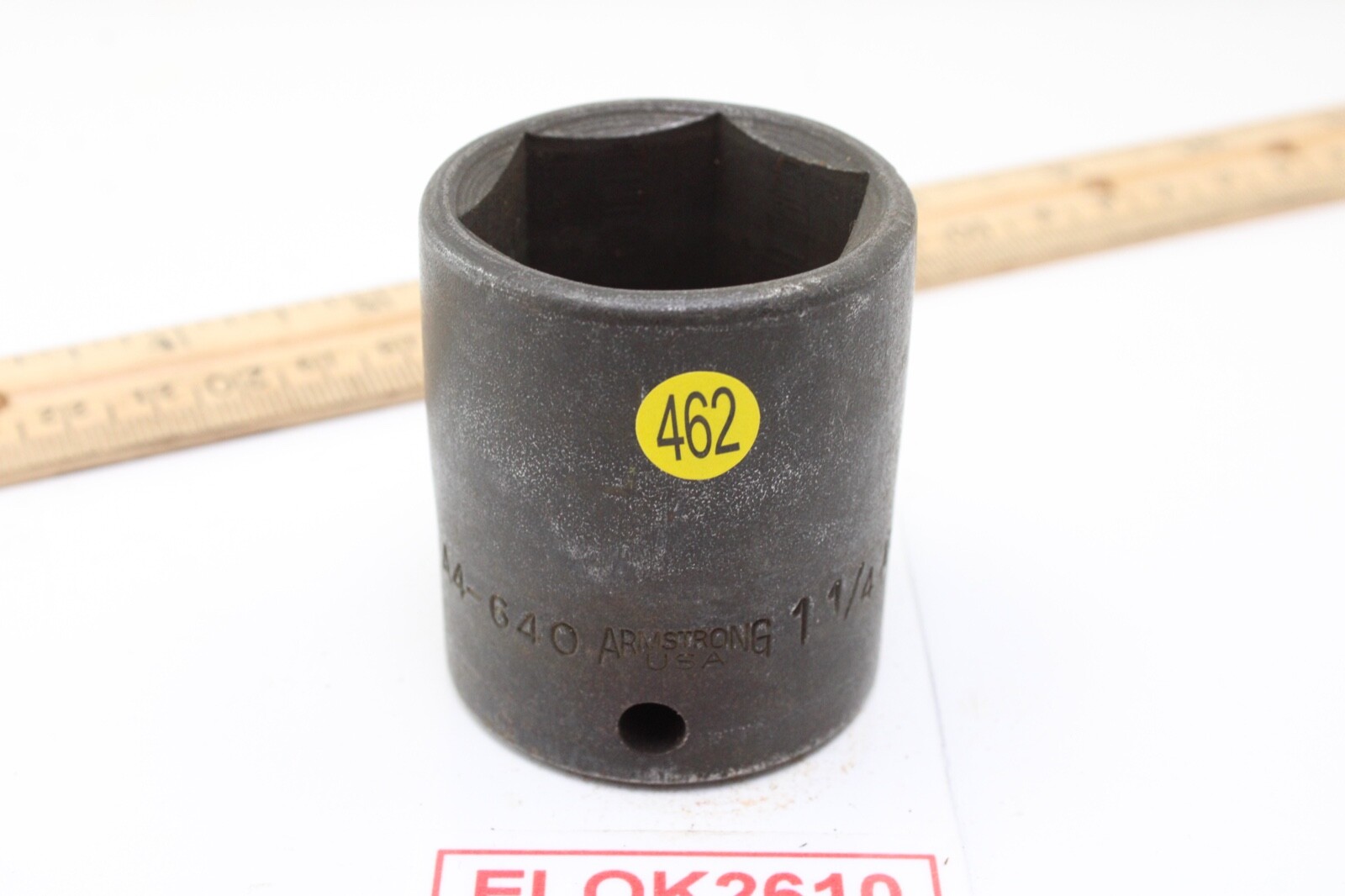 Armstrong A4-640 1-1/4″ 1/2″ Drive 6 Point SAE Black Oxide Impact Socket USA