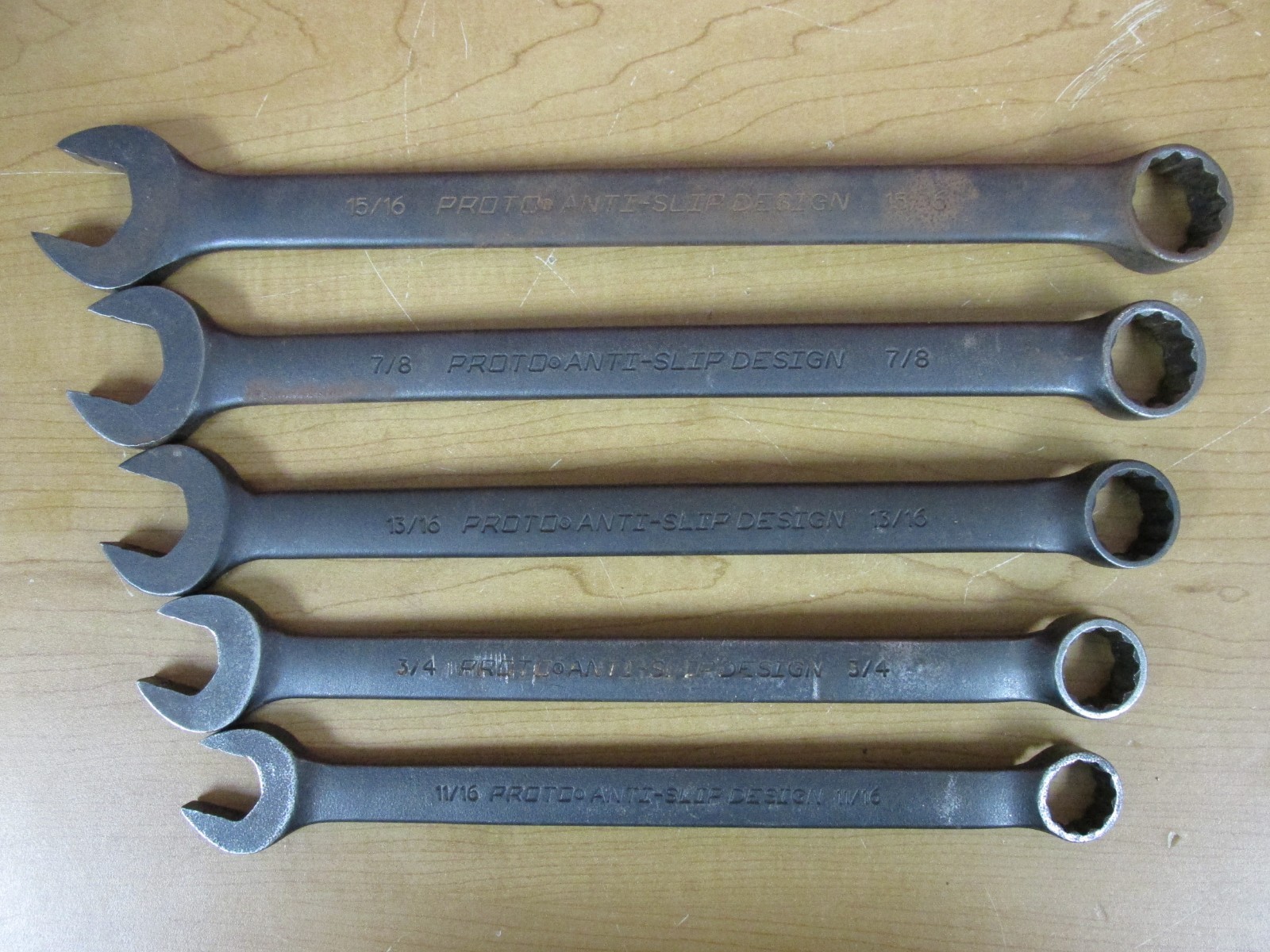 Proto Tools J1200FBASD 14pc SAE 3/8″- 1 1/4″ Black Oxide Combination Wrench Set