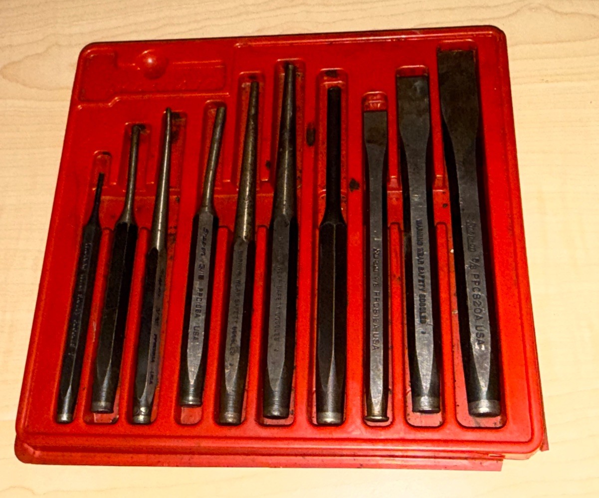 Snap On 10pc Punch And Chisel Set PAK430470