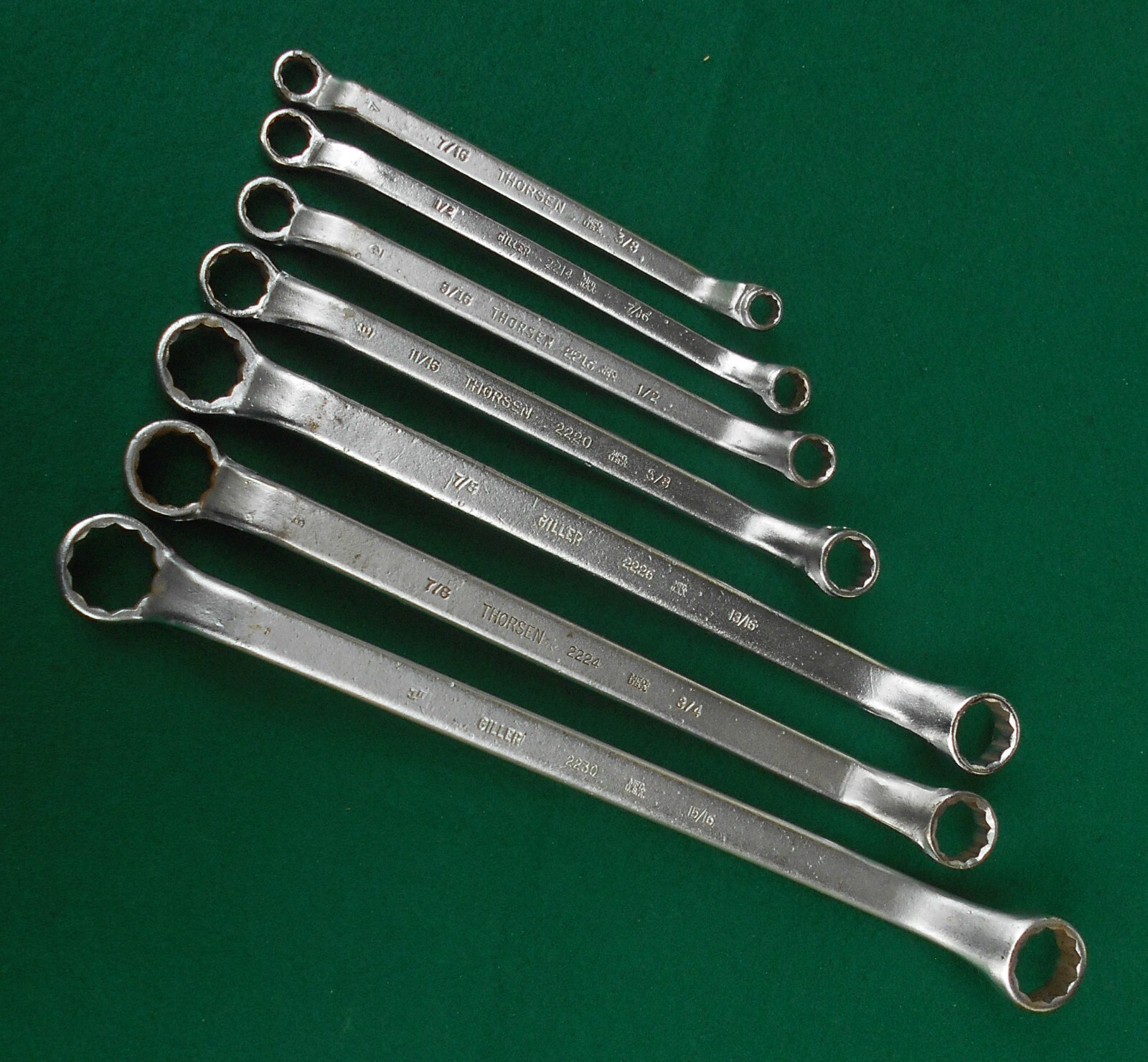 Thorsen Giller 7 pc Double End Box Wrench Set * CLOSE OUT! * FREE SHIPPING! *