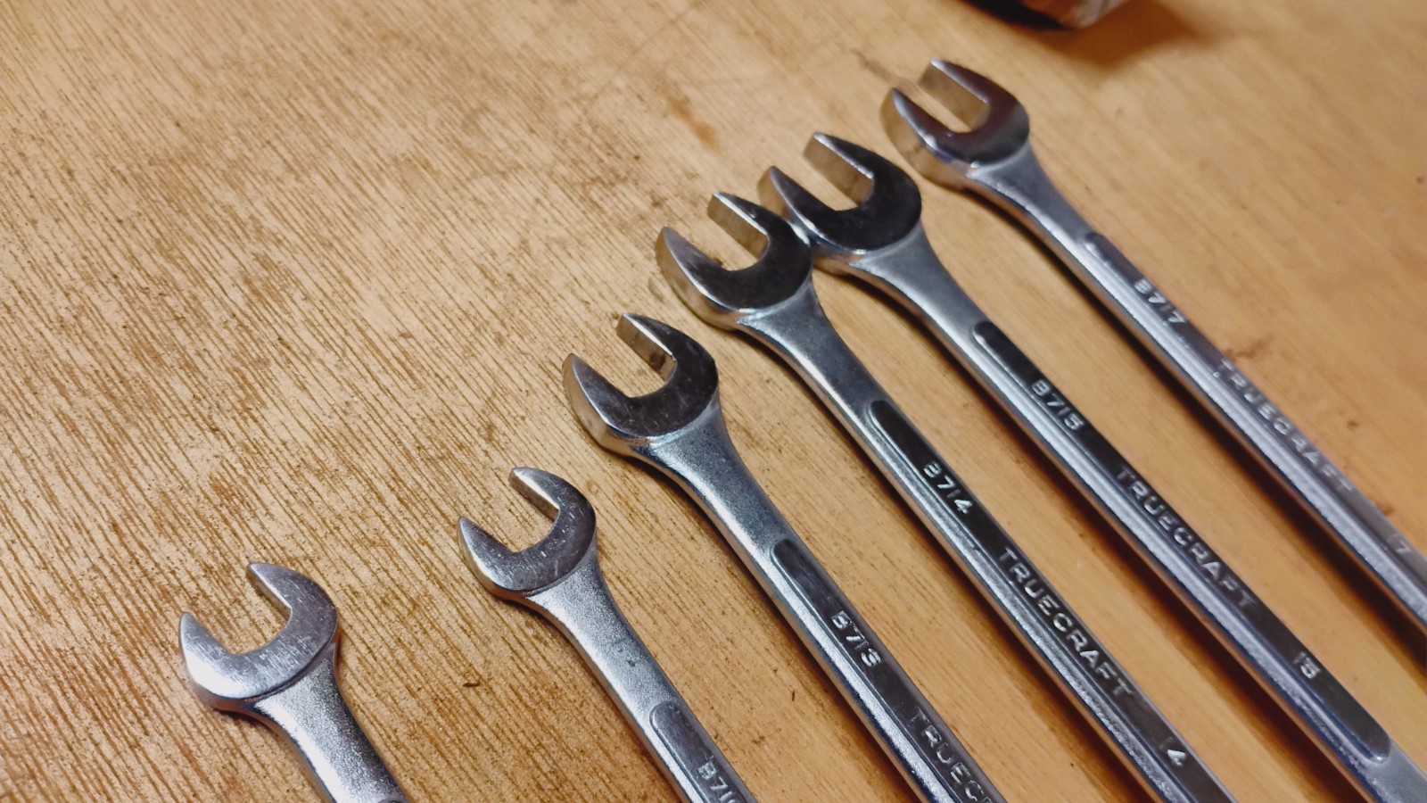 Vintage 6Pc TRUECRAFT Metric,Saltus,Flex Head Wrench Set 12 Pt. 17,15,14,13,10,9