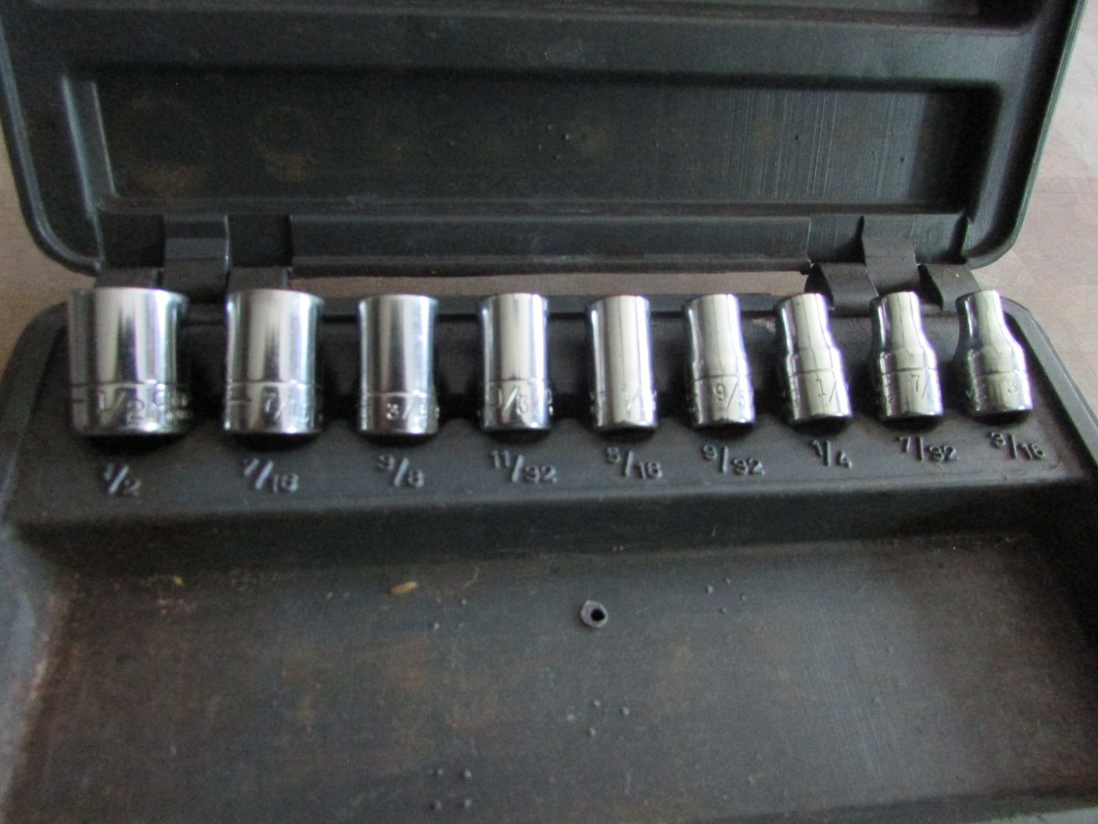 Vintage Craftsman 1/4″ Drive SAE Socket Set USA -V- VJ RACHET extras included