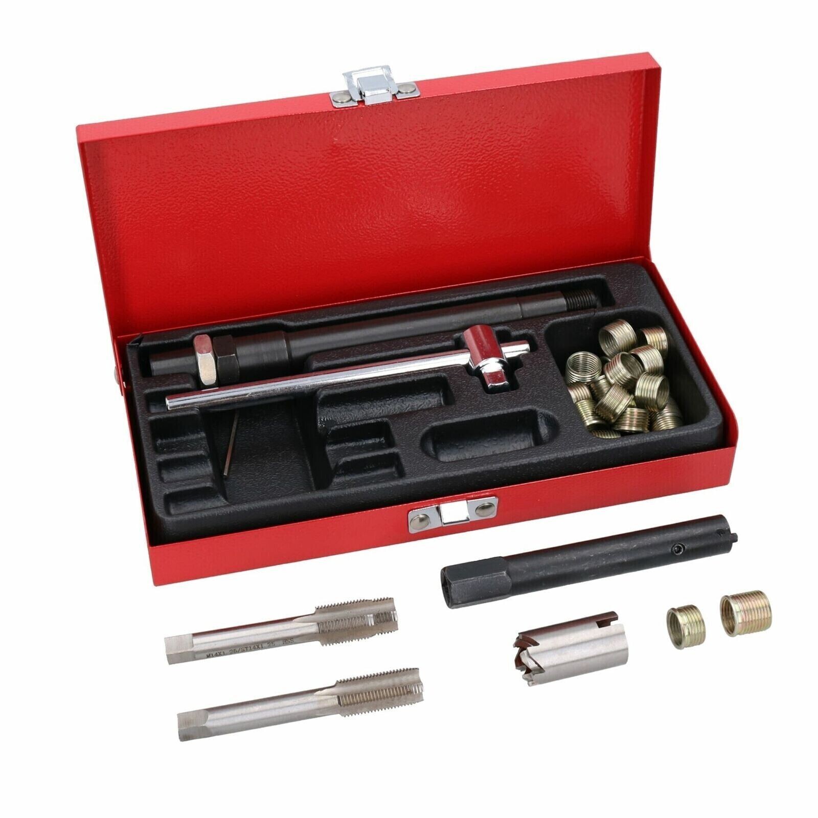 Spark Plug Thread Repair Kit 25PC M14 x 1.25 with Metal Case CT3417 BNIB