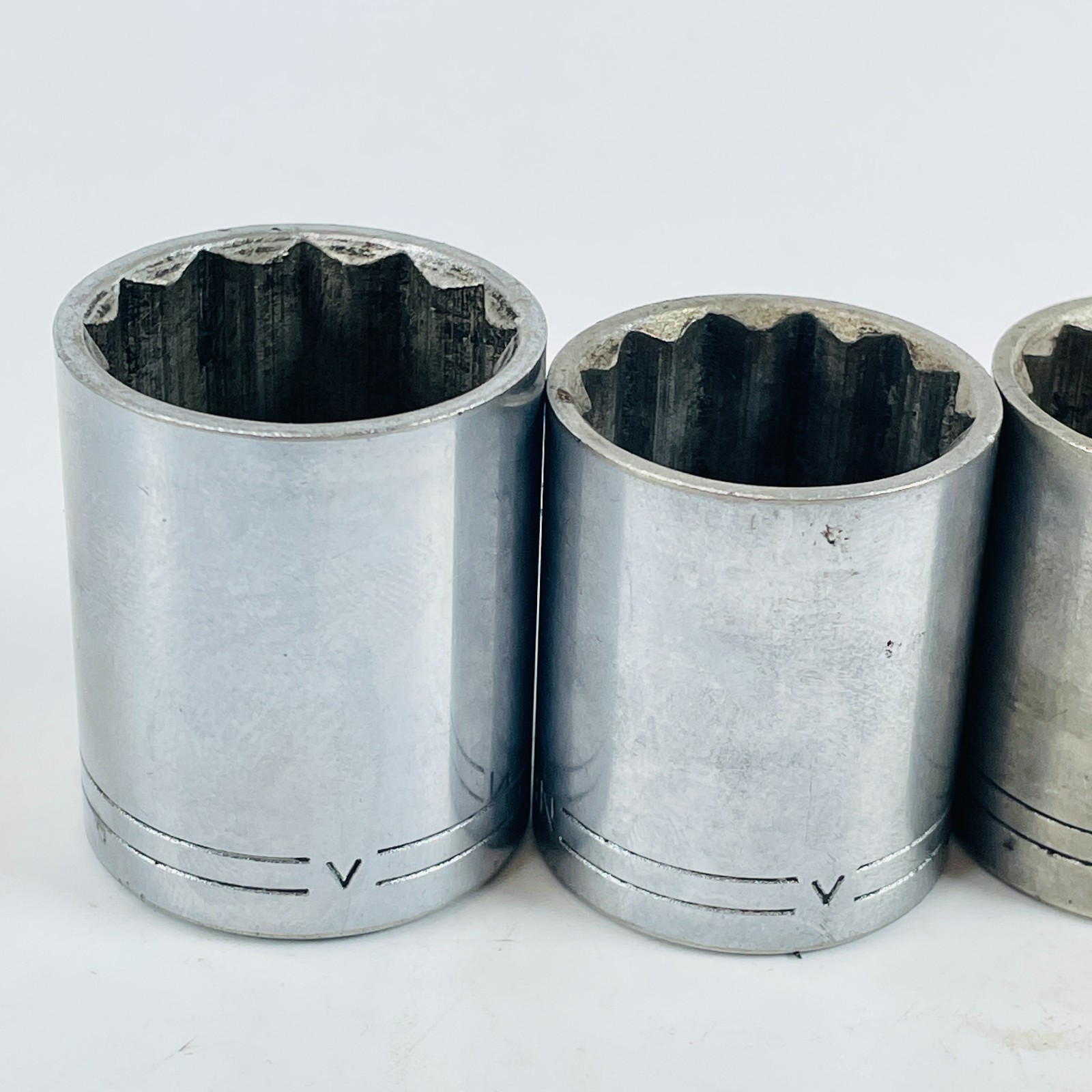 VTG Craftsman V Series 1/2″ Drive Socket Set 10Pc SAE 12 Pt 1/2″ to 1″ w Ratchet