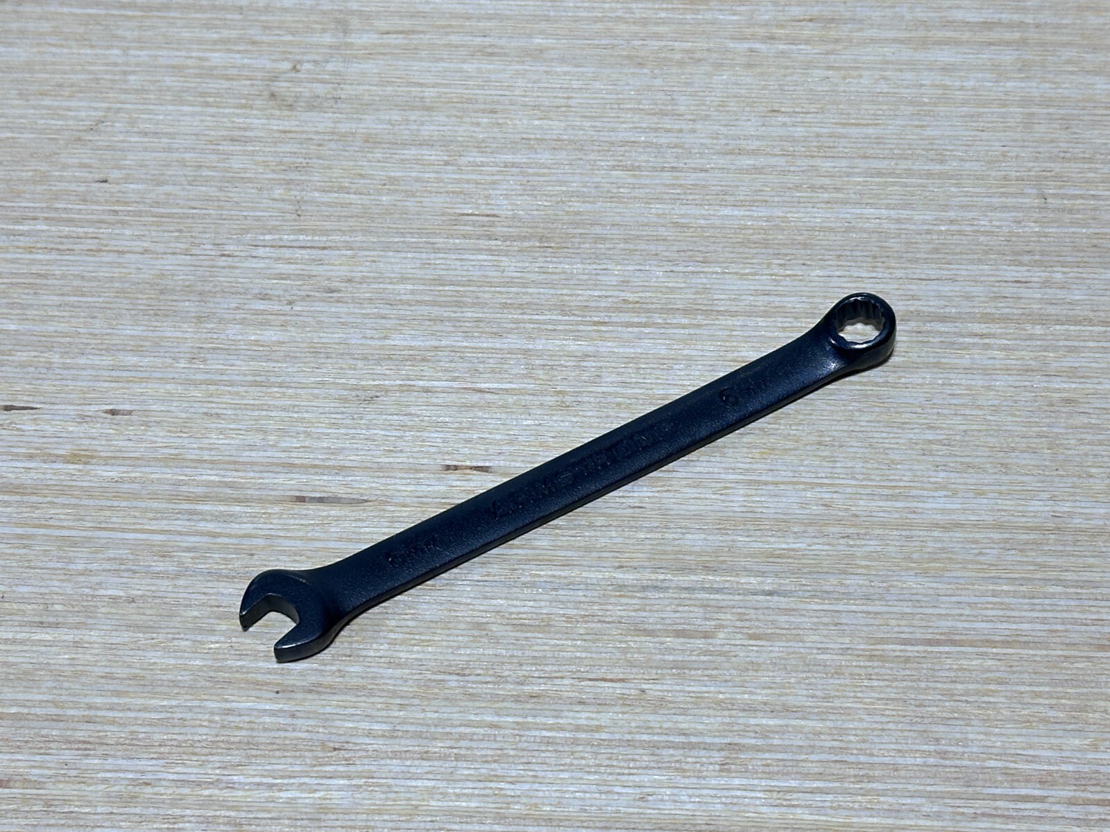 NOS Armstrong USA 56-306 6mm Black Industrial Finish Combination Wrench 12 Point