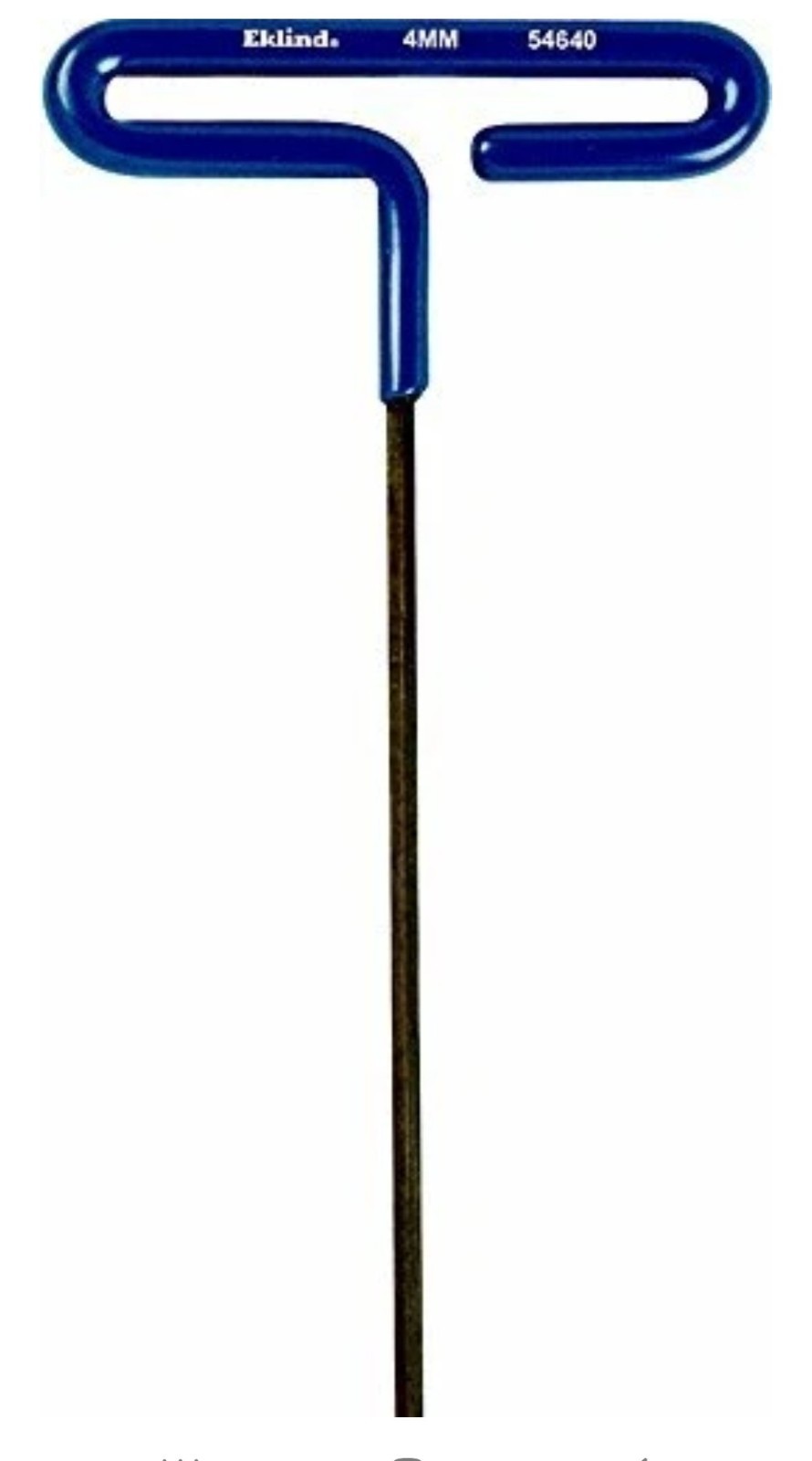 Eklind 54640 Hex Key 4mm T-Handle 6In. Cushion Grip