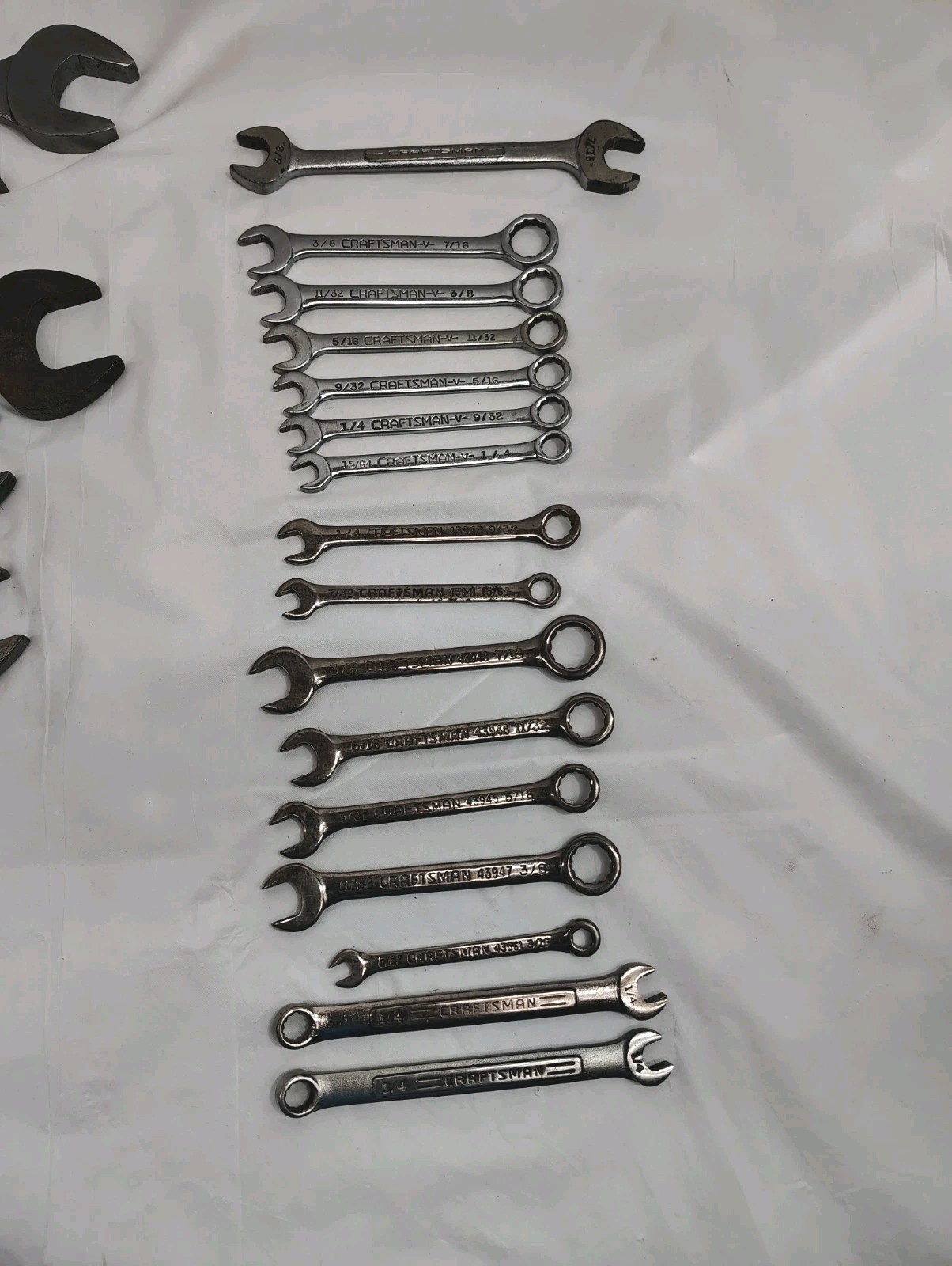 Lot of 21 Craftsman Wrenches Mixed Sizes