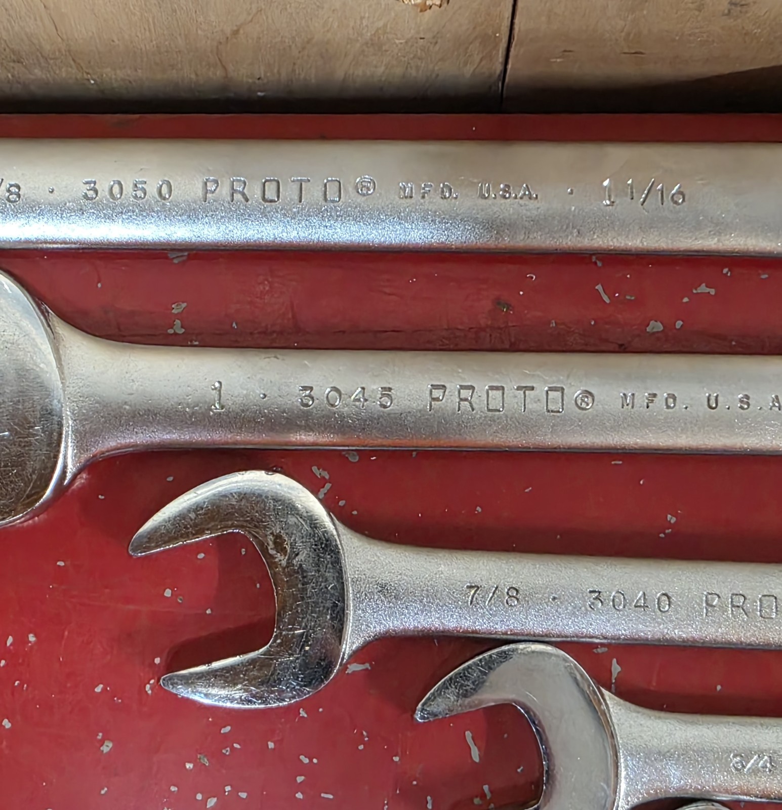 Proto Professional SAE 10pc Double Open End Wrench Set 5/16″ – 1-1/8″ USA Satin