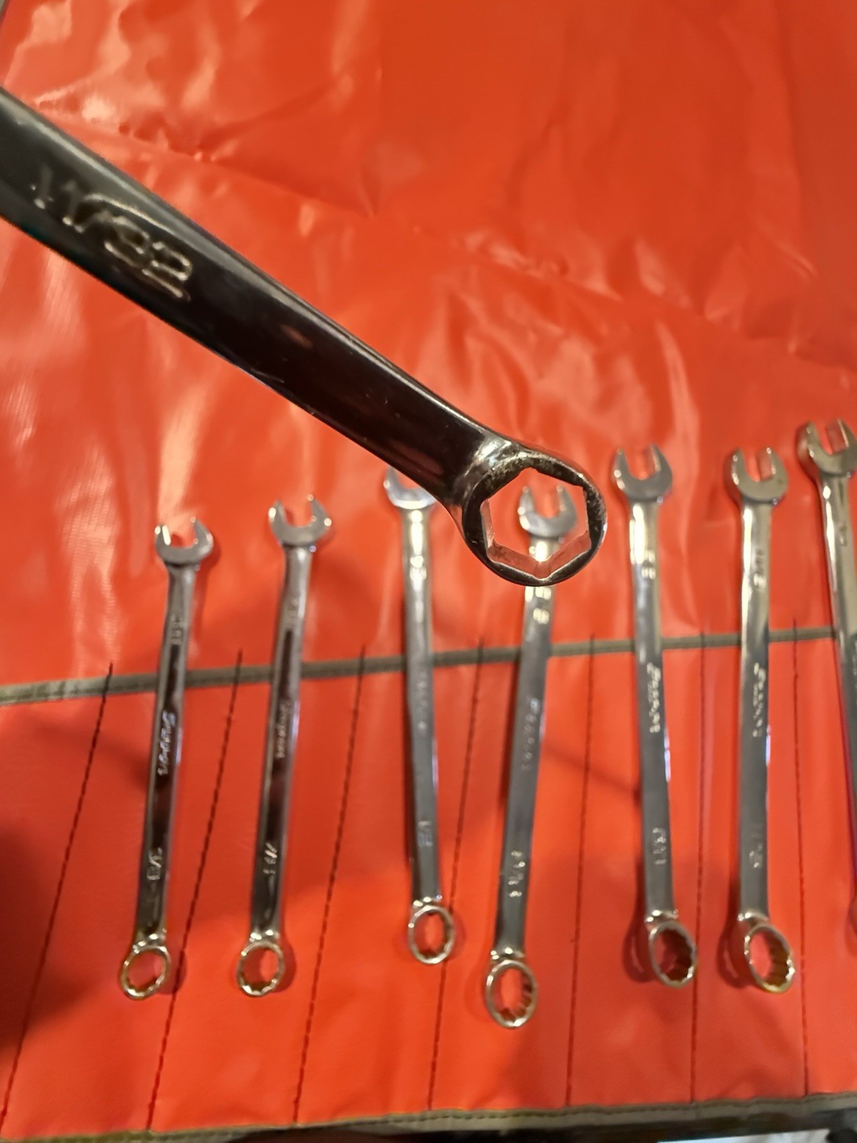 ULGY NOS Snap On 14 Pc OEX SAE Combo Wrench 12 Pt. Set C-141B Date Code 1997 USA