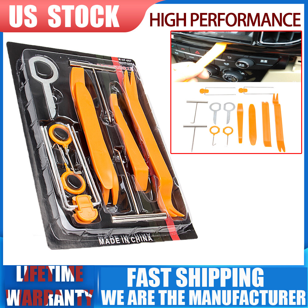 12 pcs Tools Kit Car Auto Door Trim Panel Dash Audio Stereo Radio Removal Pry