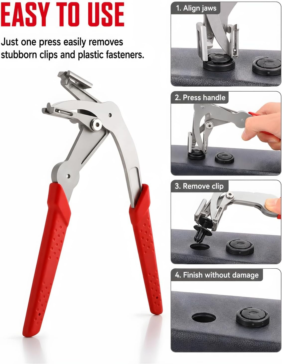 Kit, Automotive Trim Removal Tools with Panel Pry Set, Fastener Clip Remover,…