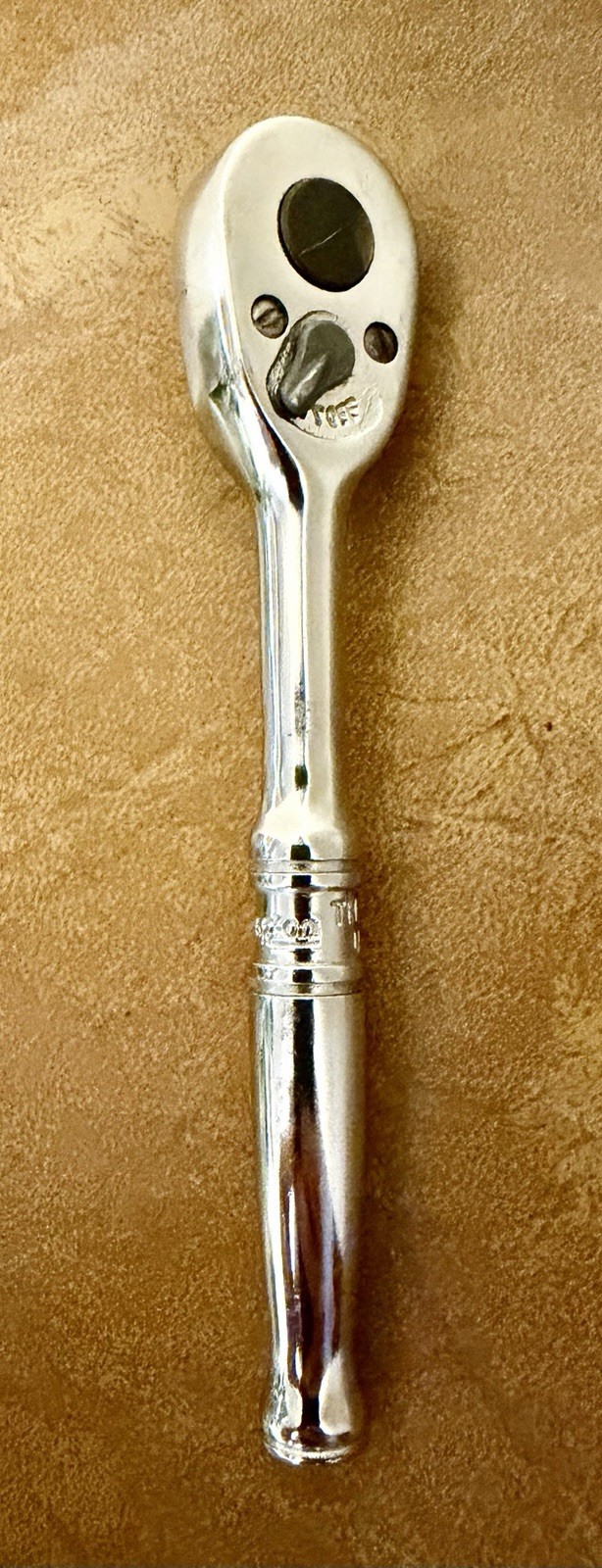 Vintage Snap On TM70B – 1/4″ Drive Standard Handle Chrome Ratchet